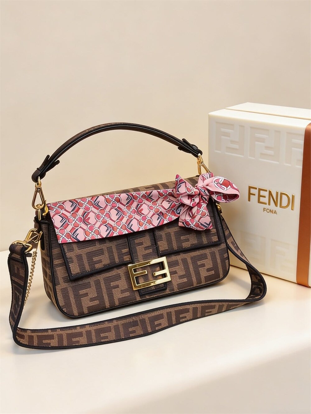 Baguette Medium Jacquard Bag